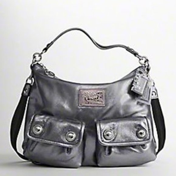 Coach Handbags - Coach poppy Leather Pocket Swing Hobo